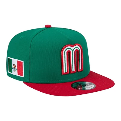 Mexico Green and Red 2026 World Baseball Classic WBC New Era 9FIFTY A-Frame Snapback Hat