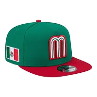 Mexico Green and Red 2026 World Baseball Classic WBC New Era 9FIFTY A-Frame Snapback Hat