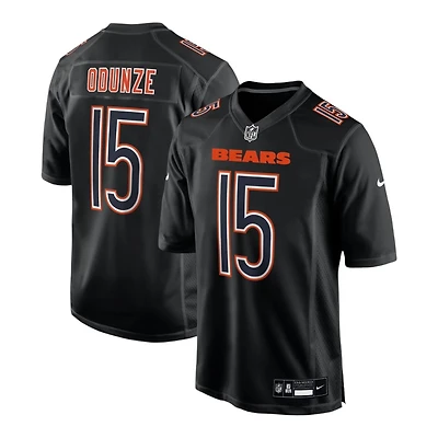 Chicago Bears Rome Odunze Nike Carbon Black Fashion Game Jersey