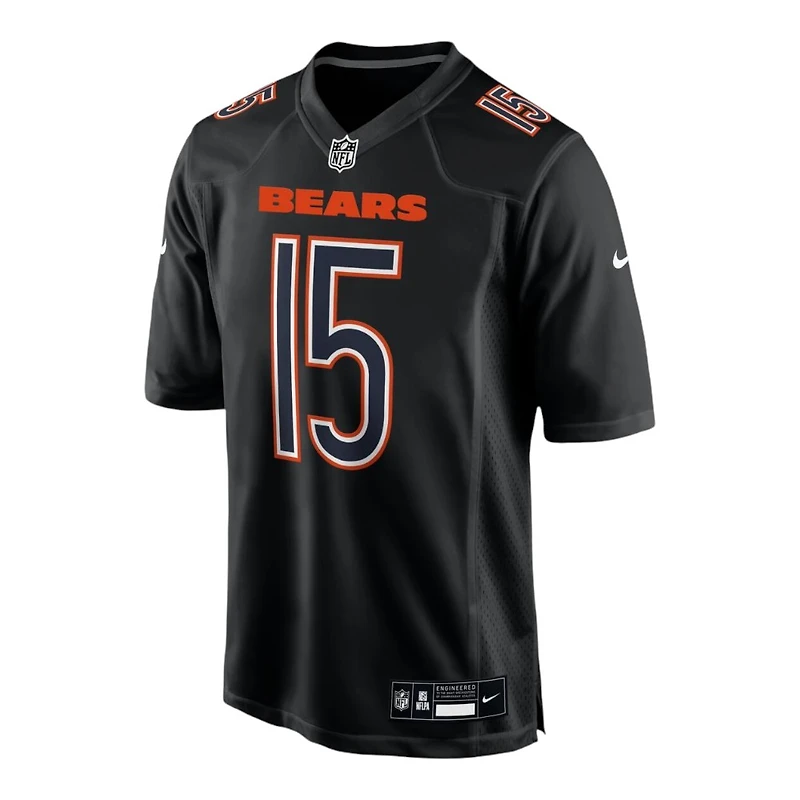 Chicago Bears Rome Odunze Nike Carbon Black Fashion Game Jersey