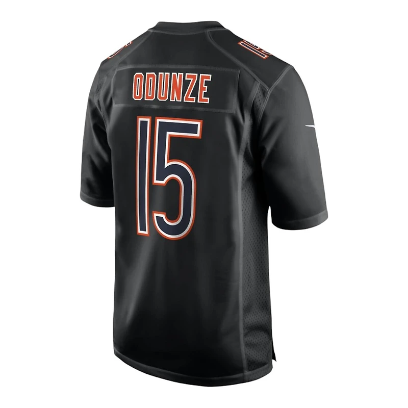 Chicago Bears Rome Odunze Nike Carbon Black Fashion Game Jersey