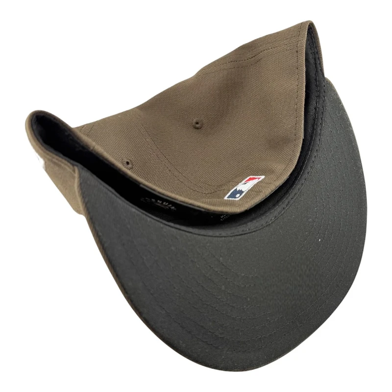 Los Angeles Dodgers Walnut Brown City Connect 2025 World Series Champions Patch Black UV New Era 59FIFTY Fitted Hat