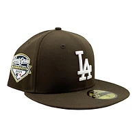 Los Angeles Dodgers Walnut Brown 2025 World Series Champions Patch Black UV New Era 59FIFTY Fitted Hat