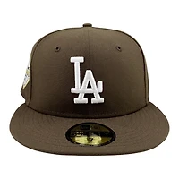 Los Angeles Dodgers Walnut Brown 2025 World Series Champions Patch Black UV New Era 59FIFTY Fitted Hat