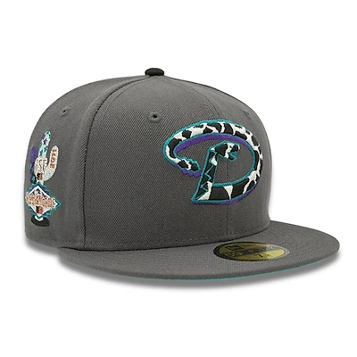 Arizona Diamondbacks Graphite 2011 All Star Game Patch Teal UV New Era 59FIFTY Fitted Hat