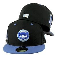 Chicago Cubs Black and Blue Two Tone 1990 ASG Patch Grey UV New Era 59FIFTY Fitted Hat