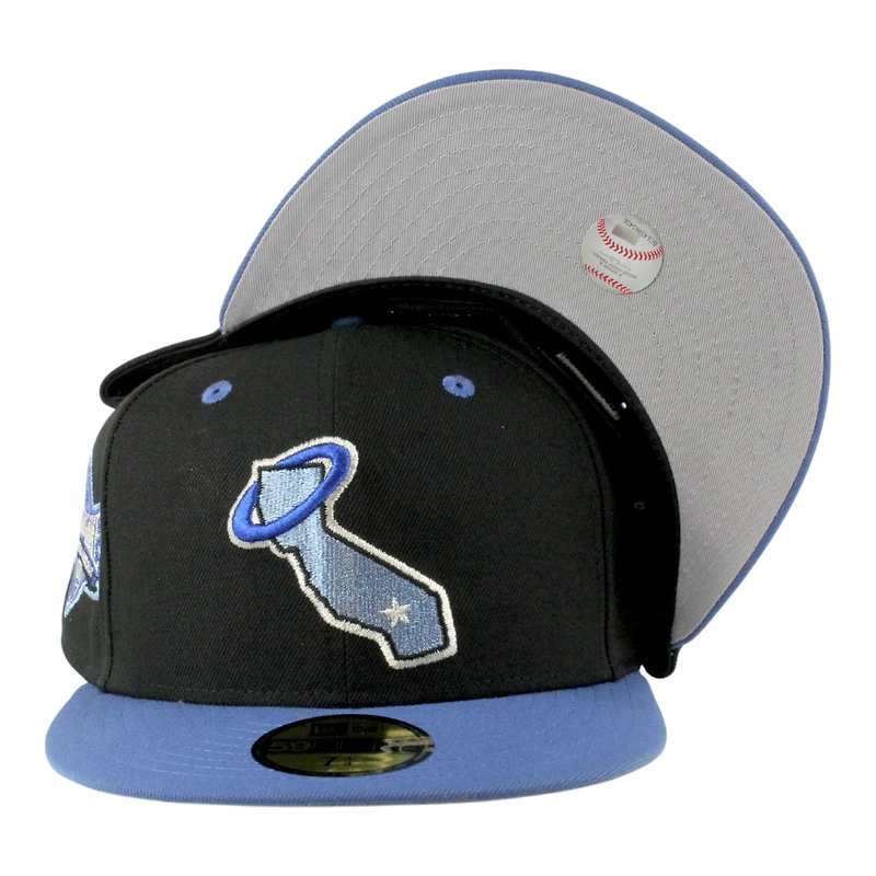 California Angels Black and Blue Two Tone 1989 ASG Patch Grey UV New Era 59FIFTY Fitted Hat