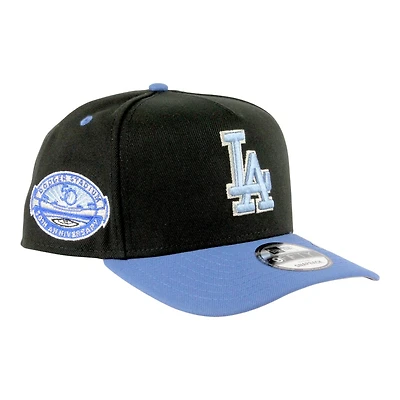 Los Angeles Dodgers Black and Blue Two Tone 50th Anniversary Patch Grey UV New Era 9FIFTY A-Frame Snapback Hat