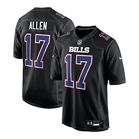 Buffalo Bills Josh Allen Nike Carbon Black Fashion Game Jersey