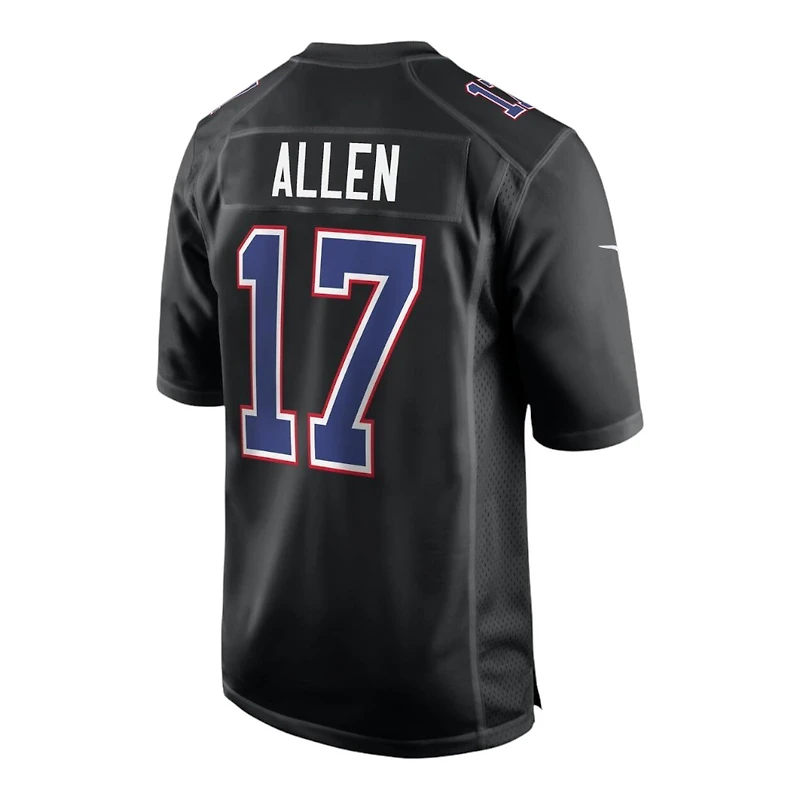 Buffalo Bills Josh Allen Nike Carbon Black Fashion Game Jersey