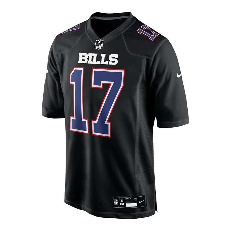 Buffalo Bills Josh Allen Nike Carbon Black Fashion Game Jersey