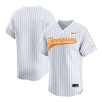 Tennessee Volunteers White Pinstripe Nike Replica Blank NCAA Baseball Jersey
