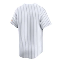Tennessee Volunteers White Pinstripe Nike Replica Blank NCAA Baseball Jersey