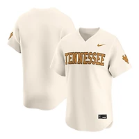 Tennessee Volunteers Natural Cream Nike Limited Blank NCAA Baseball Jersey