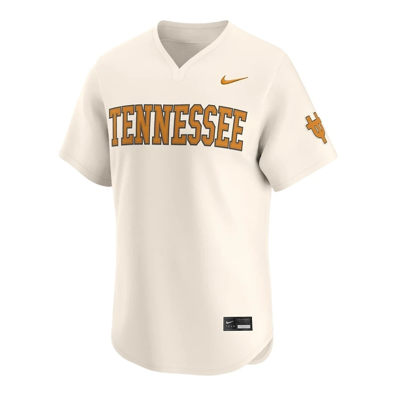 Tennessee Volunteers Natural Cream Nike Limited Blank NCAA Baseball Jersey