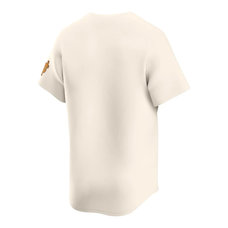 Tennessee Volunteers Natural Cream Nike Limited Blank NCAA Baseball Jersey