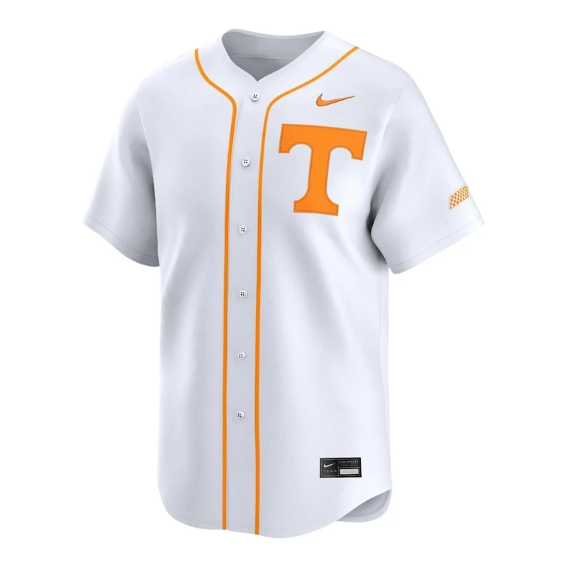 Tennessee Volunteers White "Power T" Nike Limited Blank NCAA Baseball Jersey
