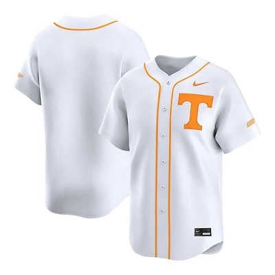 Tennessee Volunteers White "Power T" Nike Limited Blank NCAA Baseball Jersey