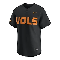 Tennessee Volunteers Black Nike Limited Blank NCAA Baseball Jersey