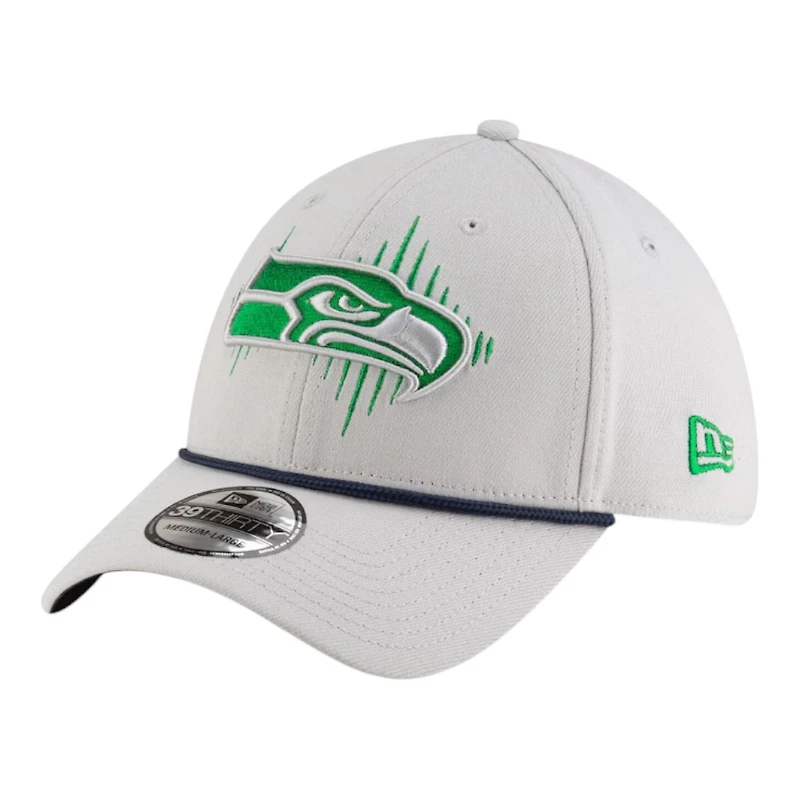 Seattle Seahawks Wolf Gray Rivalries Collection Sideline New Era 39THIRTY Flex Fit Hat