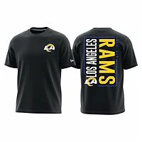 Los Angeles Rams Black Pro Image Sports Excluisve NFL New Era T-Shirt
