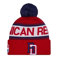 Dominican Republic Red 2026 World Baseball Classic Pom Knit