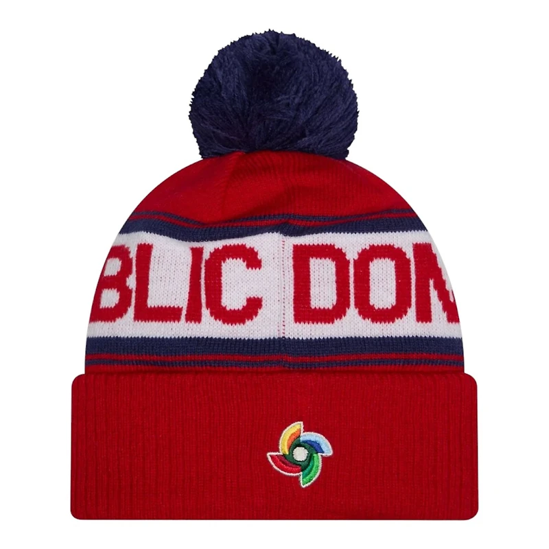 Dominican Republic Red 2026 World Baseball Classic Pom Knit