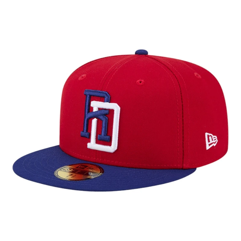 Dominican Republic Red and Royal Blue 2026 World Baseball Classic WBC New Era 59FIFTY Fitted Hat