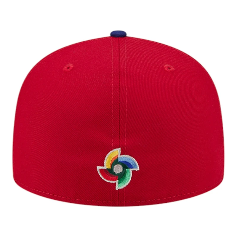 Dominican Republic Red and Royal Blue 2026 World Baseball Classic WBC New Era 59FIFTY Fitted Hat