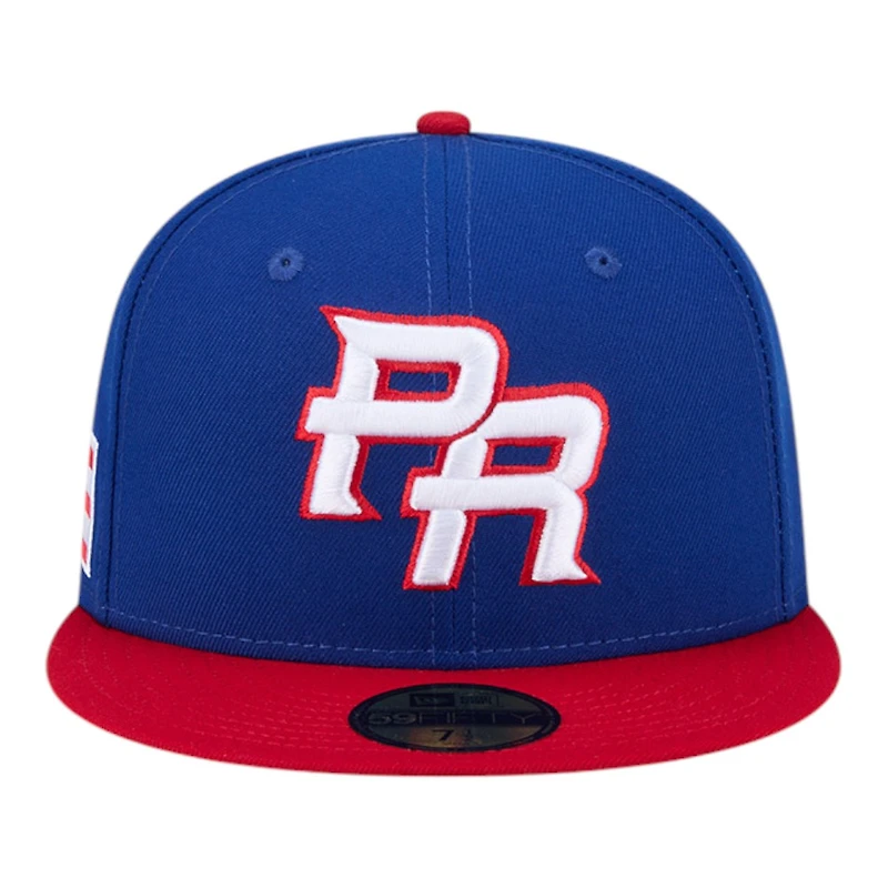 Puerto Rico Royal Blue and Red 2026 World Baseball Classic WBC New Era 59FIFTY Fitted Hat