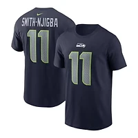Seattle Seahawks Jaxon Smith-Njigba Navy Name & Number Nike T-Shirt