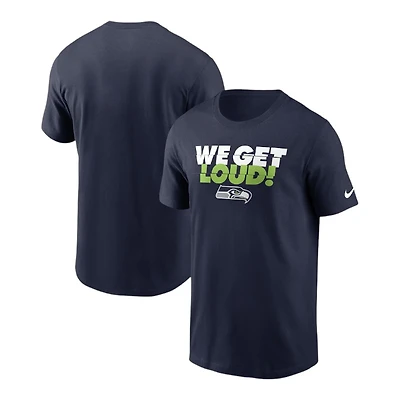 Seattle Seahawks Navy We Get Loud Nike T-Shirt