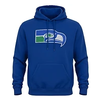 Seattle Seahawks Royal Blue Retro New Era Pullover Hoodie