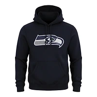 Seattle Seahawks Navy Basic New Era Pullover Hoodie