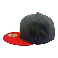 Los Angeles Dodgers Black and Red Two Tone 40th Anniversary Patch Grey UV New Era 59FIFTY Fitted Hat