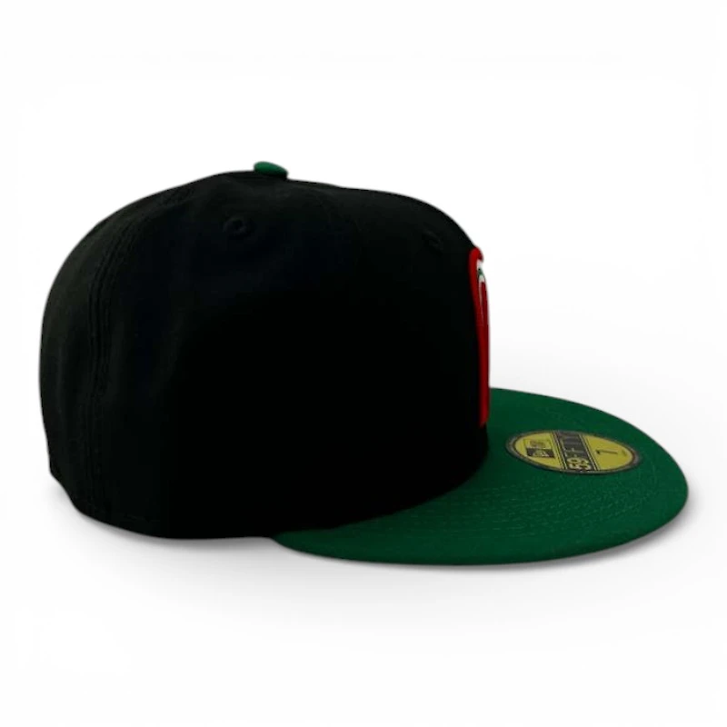 Mexico Black and Green "M" Logo "Viva La Raza Collection" Grey UV New Era 59FIFTY Fitted Hat
