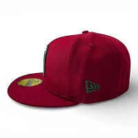 Mexico Cardinal Red "M" Logo "Viva La Raza Collection" Grey UV New Era 59FIFTY Fitted Hat