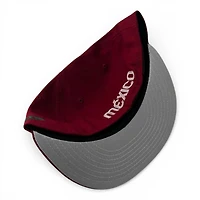 Mexico Cardinal Red "M" Logo "Viva La Raza Collection" Grey UV New Era 59FIFTY Fitted Hat