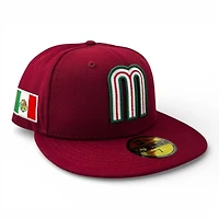Mexico Cardinal Red "M" Logo "Viva La Raza Collection" Grey UV New Era 59FIFTY Fitted Hat