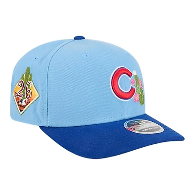 Chicago Cubs Blue and Royal Blue 2026 Spring Training Patch New Era 9SEVENTY Stretch Snapback Hat