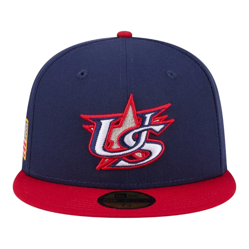 Youth USA 2026 Navy World Baseball Classic WBC New Era 59FIFTY Fitted Hat