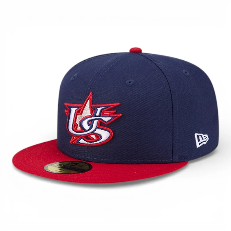 USA Navy and Red 2026 World Baseball Classic WBC New Era 59FIFTY Fitted Hat