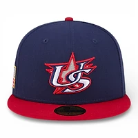 USA Navy and Red 2026 World Baseball Classic WBC New Era 59FIFTY Fitted Hat