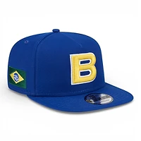 Brazil Royal Blue Flag Patch 2026 World Baseball Classic WBC New Era 9FIFTY A-Frame Snapback Hat