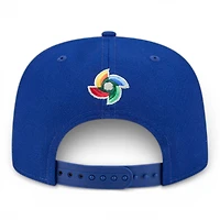 Brazil Royal Blue Flag Patch 2026 World Baseball Classic WBC New Era 9FIFTY A-Frame Snapback Hat