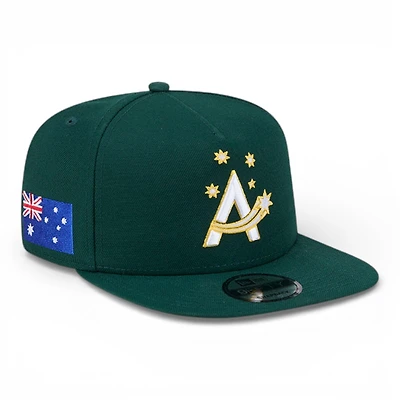 Australia Green Flag Patch 2026 World Baseball Classic WBC New Era 9FIFTY A-Frame Snapback Hat