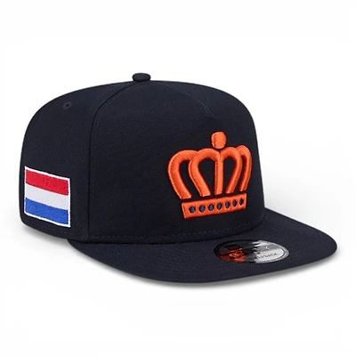 Netherlands Navy Flag Patch 2026 World Baseball Classic WBC New Era 9FIFTY A-Frame Snapback Hat
