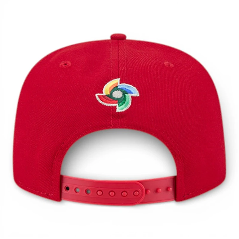 Canada Red Flag Patch 2026 World Baseball Classic WBC New Era 9FIFTY A-Frame Snapback Hat