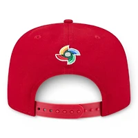 Canada Red Flag Patch 2026 World Baseball Classic WBC New Era 9FIFTY A-Frame Snapback Hat