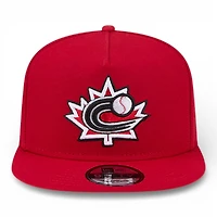 Canada Red Flag Patch 2026 World Baseball Classic WBC New Era 9FIFTY A-Frame Snapback Hat
